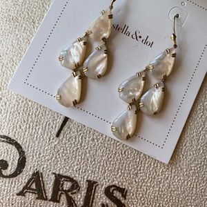 Stella & Dot botanical statement earrings.